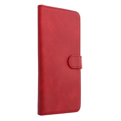 Univerzális könyves tok COMMON L méret IPHONE 6 PLUS / 7 PLUS / 8 PLUS / XS MAX / 11 PRO MAX / SAMSUNG S20 FE / S21 FE / S10 PLUS / A10 / A32 / A54 / XIAOMI 12 LITE / HUAWEI P30 PRO piros telefonokhoz