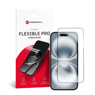 Forcell Flexible Nano Glass 5D iPhone 16 Plus fekete