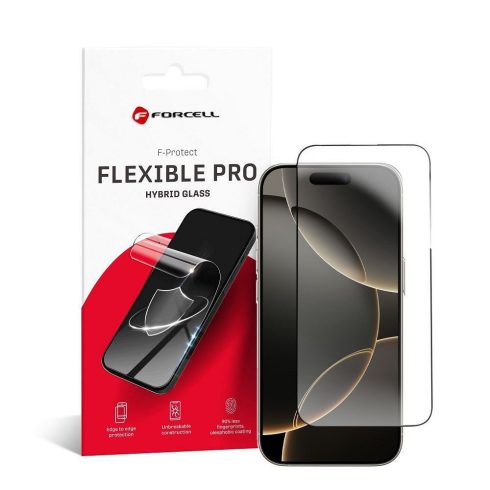 Forcell Flexible Nano Glass 5D iPhone 16 Pro Max fekete