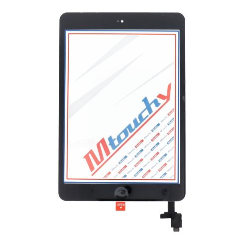 MUSTTBY Érintőképernyő + hátoldali matrica + Home iPad Mini2-hez (fekete)