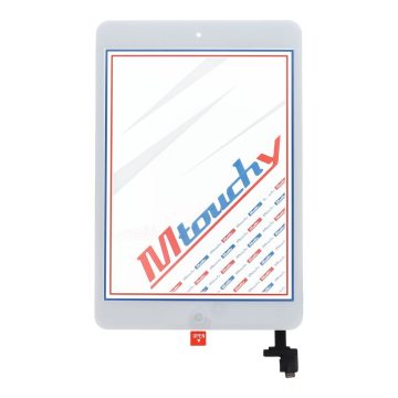   MUSTTBY Érintőképernyő + hátoldali matrica + Home iPad Mini2-hez (fehér)