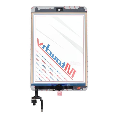 MUSTTBY Érintőképernyő + hátoldali matrica + Home iPad Mini 3-hoz (fehér)