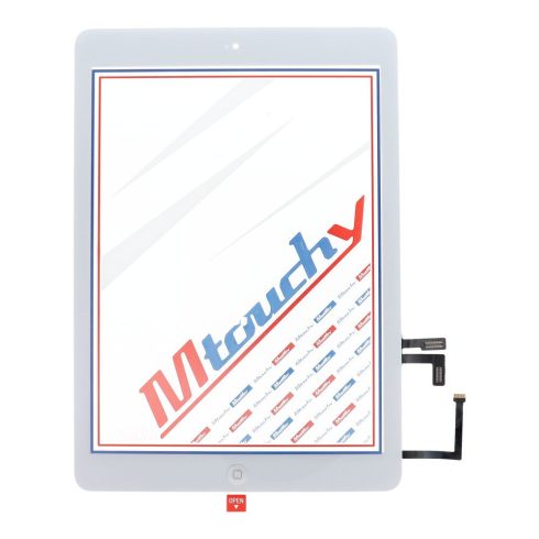 MUSTTBY Érintőképernyő + hátoldali matrica + Home iPad Air1-hez (fehér)
