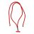   SWING (8mm) Telefon zsinór, Telefon medál állítható hosszúsággal / zsinór hossza 165cm (max. 82,5cm hurokban) / vállon vagy nyakon - piros