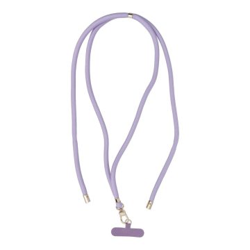  SWING (8mm) Telefon zsinór, Telefon medál állítható hosszúsággal / zsinór hossza 165cm (max. 82,5cm hurokban) / vállon vagy nyakon - lila