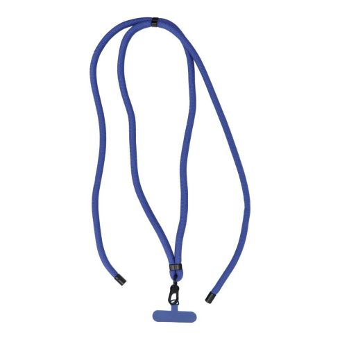 SWING (8mm) Telefon zsinór, Telefon medál állítható hosszúsággal / zsinór hossza 165cm (max. 82,5cm hurokban) / vállon vagy nyakon - sötétkék