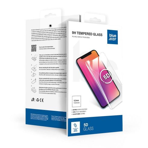 Edzett üveg Honor 200 Blue Star 5D fekete színben