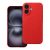 SILICONE MAG COVER case compatible with MagSafe for IPHONE 16 red