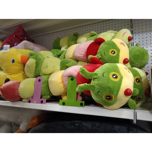 Hatalmas 3in1 szivárvány hernyó – 12 lábú színes plüss kukac – alvóka, játék és kiságy párna – 70 cm