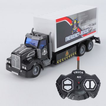   1:48 Méretarány 4 funkciós RC mentőTeherautó Kamion könnyű távirányítóval autó Olcsó Jó