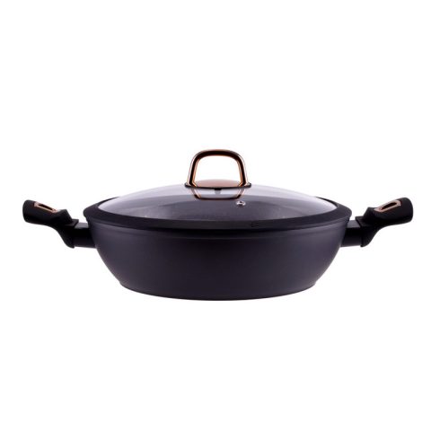 RCK Golden Line tapadásmentes alumínium szeletsütő üvegfedővel 28cm indukciós 10442