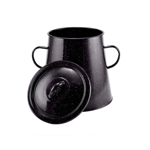 RCK Zománcozott zsírosbödön 5 literes fekete II. oszt. 10452