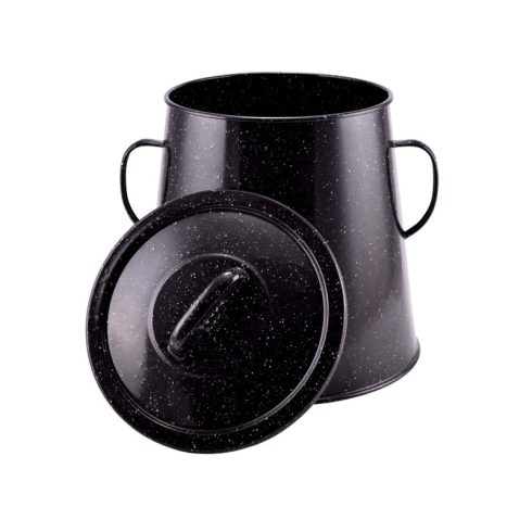 RCK Zománcozott zsírosbödön 10 literes fekete II. oszt. 10456