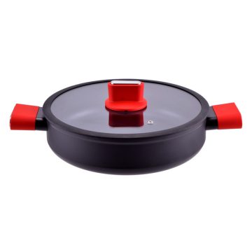   RCK Straight Line tapadásmentes alumínium szeletsütő üvegfedővel 28cm indukciós 10472