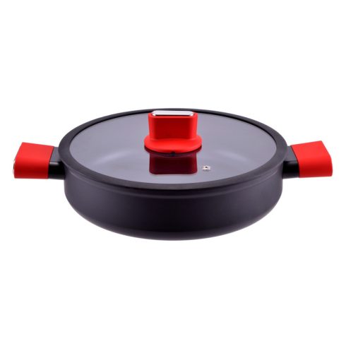 RCK Straight Line tapadásmentes alumínium szeletsütő üvegfedővel 28cm indukciós 10472