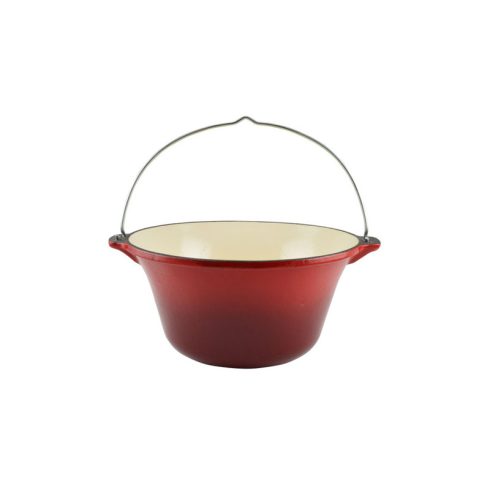 RCK Zománcozott Öntöttvas bogrács 10,8 literes piros 10569