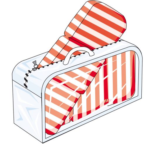 Kertipárna tároló huzat 130*60*35 cm 14316-L