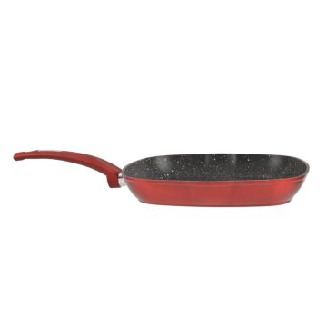   RCK Metal Red Line tapadásmentes alumínium grillserpenyő 28*28 cm indukciós 14414