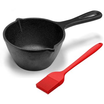   RCK Öntöttvas Pácoló, szószos lábas szilikon ecsettel ~0,5 liter 16646