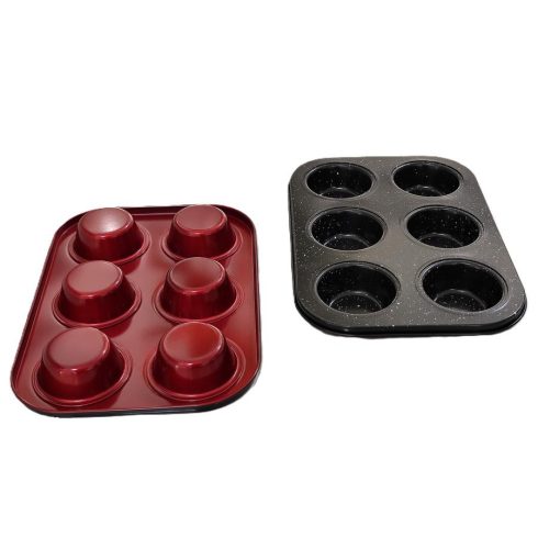 RCK Metal Red Line Muffinsütő 6 db-os 19127