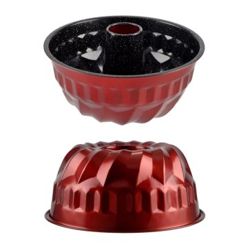 RCK Metal Red Line Kuglóf forma középpel 23*9,6cm 19131