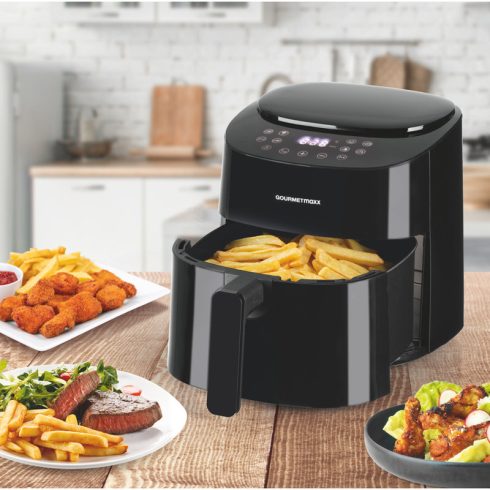 GOURMETMAXX Forrólevegős fritőz/ Airfryer digitális 4,5L 1400W DS11822-L