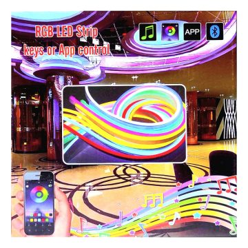   RGB LED Dekorációs Szalagfény alkalmazásvezérléssel - 5M