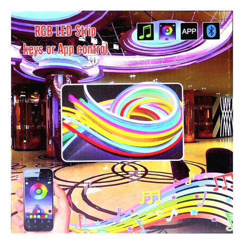 RGB LED Dekorációs Szalagfény alkalmazásvezérléssel - 5M