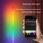   Intelligens LED lámpa filmekhez, játékokhoz, RGB, környezeti világítás, hangszinkronizálás, Bluetooth, távirányító és dedikált alkalmazás, USB csatlakozás, 103 cm
