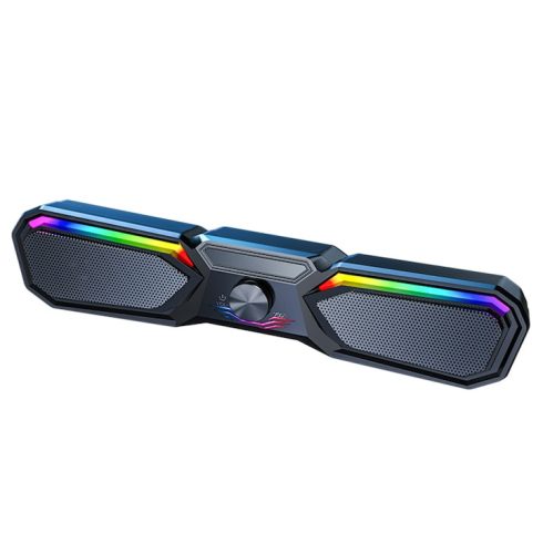 Új Sláger Gamer Soundbar, vezeték nélküli, RGB, System Hangszóró 2.0, Bluetooth Hangfal 5.0, fekete