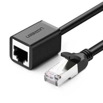   UGREEN RJ45 ETHERNET HÁLÓZATI KÁBEL HOSSZABBÍTÓ FÉM DUGÓVAL CAT. 6 2M FEKETE (11281)