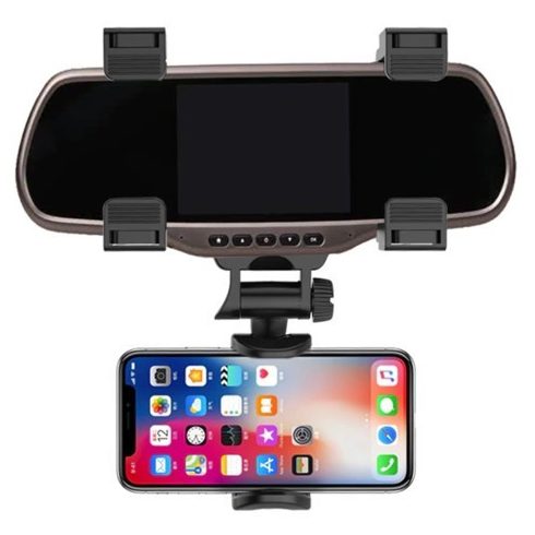 Visszapillantóra Rögzíthető Autós Telefontartó Telefon Tartó