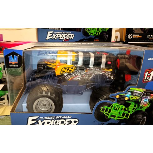 SJ-236S Monster Truck Busz rádió, 27 MHz, dobozban (szín: sárga, piros)