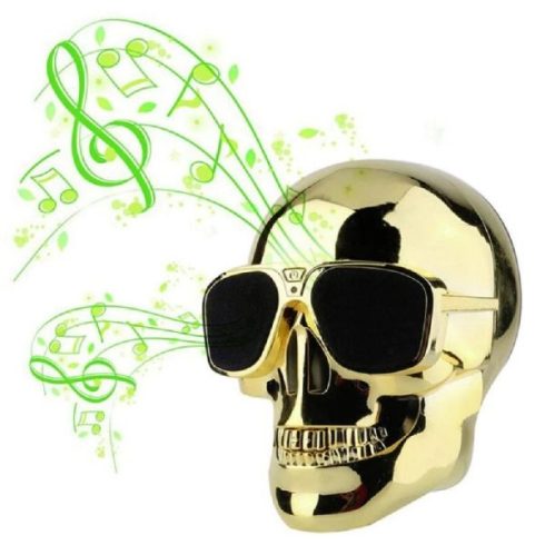 Skull16 Cm Koponya Formájú Bluetooth Hangszóró Kiváló Hangzással  8W