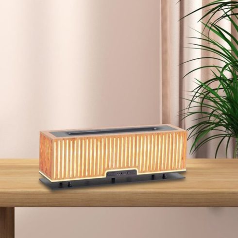 Fa Megjelenésű Só aromaterápiás Diffúzor, 200 ml-es tartály