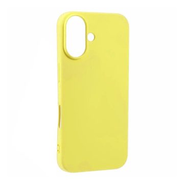 Phoner Apple iPhone 16 szilikon tok, szilikon tok, sárga