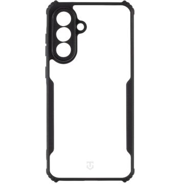   Tactical Quantum Stealth Samsung Galaxy A26 hátlap tok, átlátszó/fekete
