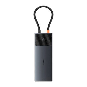   Baseus Adapter Hub 10 az 1-ben USB-C - 2xHDMI, 3xUSB-A, USB-C, RJ45, SD/TF, PD, fekete