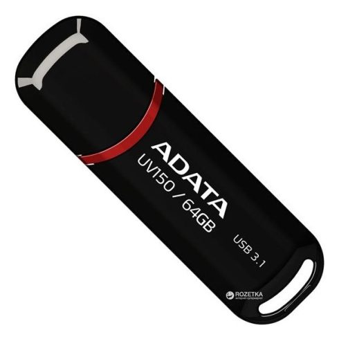 Adata UV150 DashDrive 64GB USB 3.1 pendrive, fekete