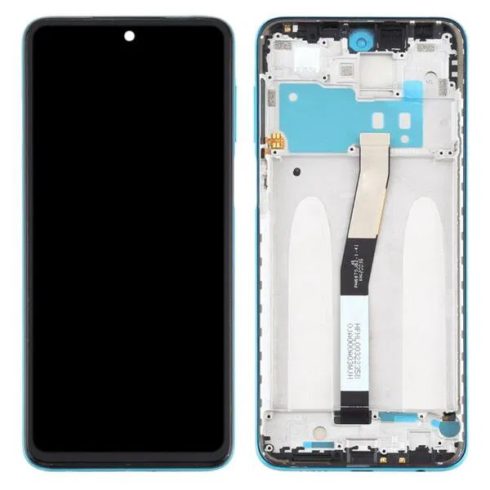 Xiaomi Redmi Note 9 Pro 5G kompatibilis LCD modul kerettel, OEM jellegű, fekete, Grade S+