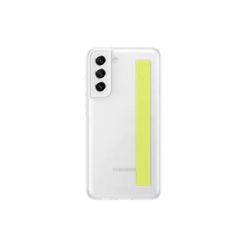 Samsung Galaxy S21 FE Clear Strap Cover, gyári tok, fehér, EF-XG990CW