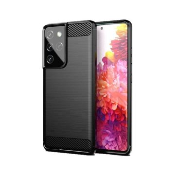 Forcell Carbon hátlap tok Samsung Galaxy S23, fekete