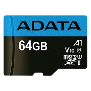   ADATA Memóriakártya MicroSDXC 64GB + Adapter UHS-I CL10 (100/25)