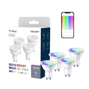 Yeelight W1 GU10 Okosizzó, 4 db (színes)