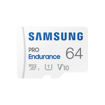   SAMSUNG Memóriakártya, PRO Endurance microSD kártya 64GB, CLASS 10, UHS-I (SDR104), + SD Adapter, R100/W30