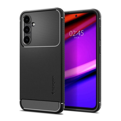 Spigen Rugged Armor Samsung Galaxy S23 FE tok, Matte Black, fekete