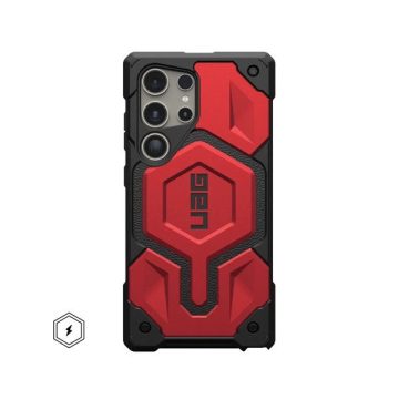   UAG Monarch Pro Kevlar Samsung Galaxy S24 Ultra mágneses tok, crimson piros