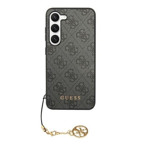 Guess 4G Charms Samsung Galaxy S24 szilikon tok, fekete