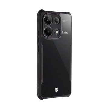   Tactical Quantum Stealth Xiaomi Redmi Note 13 4G hátlap tok, átlátszó/fekete