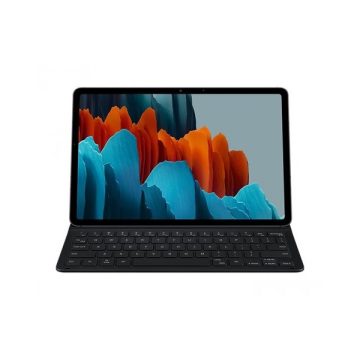   Samsung TAB S7 billentyűzetes flip tok mobil eszközhöz, QWERTY, fekete (EF-DT630BBGGDE) Csomagolássérült